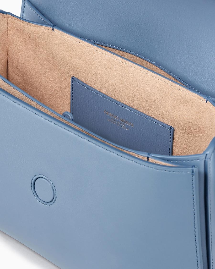 The world of armani BORSA MEDIA LA PRIMA IN PELLE PALMELLATA Only for today