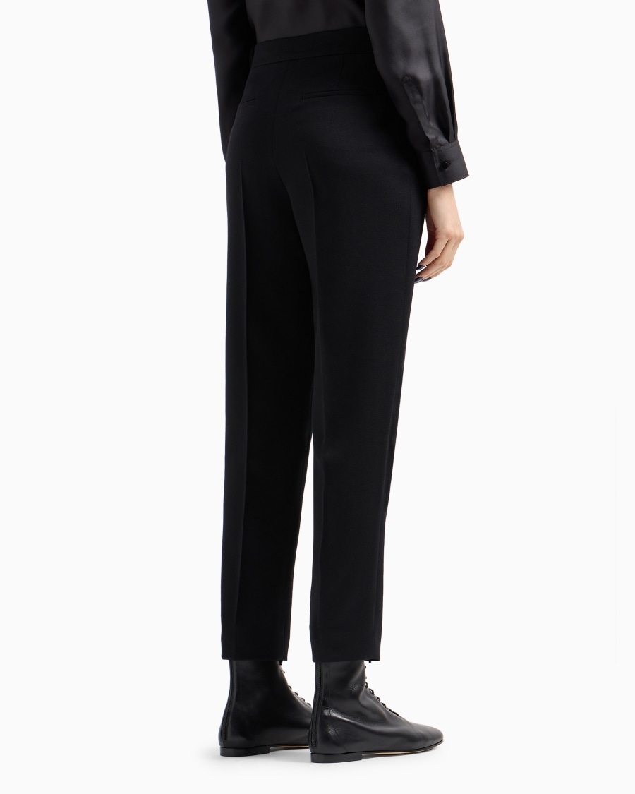 The world of armani PANTALONI DRITTI IN LANA VERGINE Discount Store per i nuovi prodotti