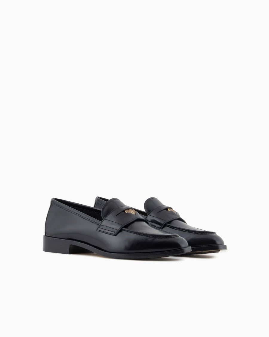 The world of armani MOCASSINI IN PELLE SPAZZOLATA 50% di sconto con spedizione gratuita