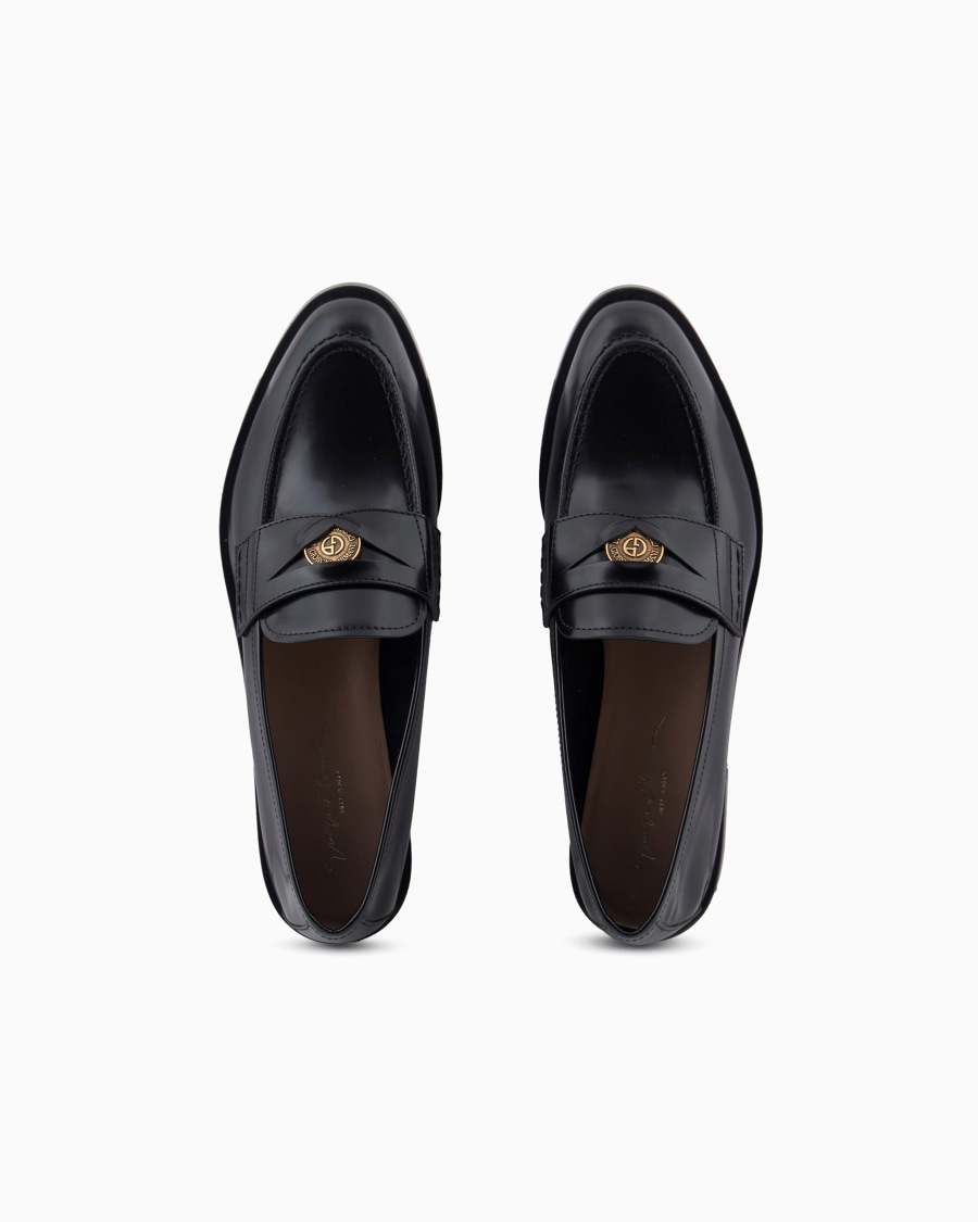 The world of armani MOCASSINI IN PELLE SPAZZOLATA 50% di sconto con spedizione gratuita