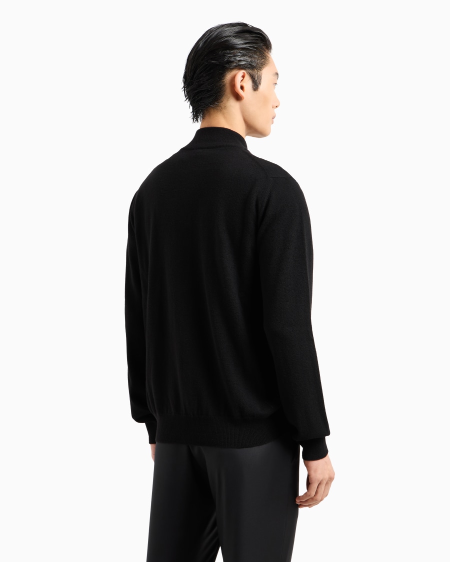 The world of armani CARDIGAN CON ZIP IN CASHMERE Black Friday Prezzi