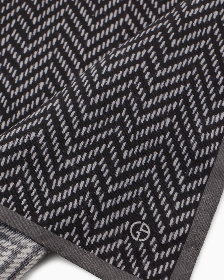 The world of armani POCHETTE DA TASCHINO IN SETA STAMPATA ASV Vendita