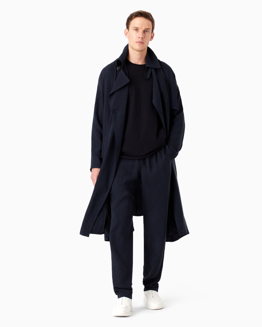 The world of armani TRENCH DOPPIOPETTO ICON IN CUPRO Spedizione Gratuita
