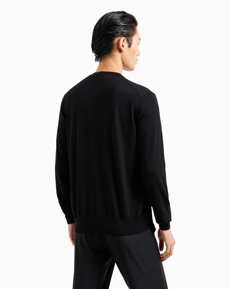 The world of armani CARDIGAN CON BOTTONI IN LANA VERGINE Qualità Garantita