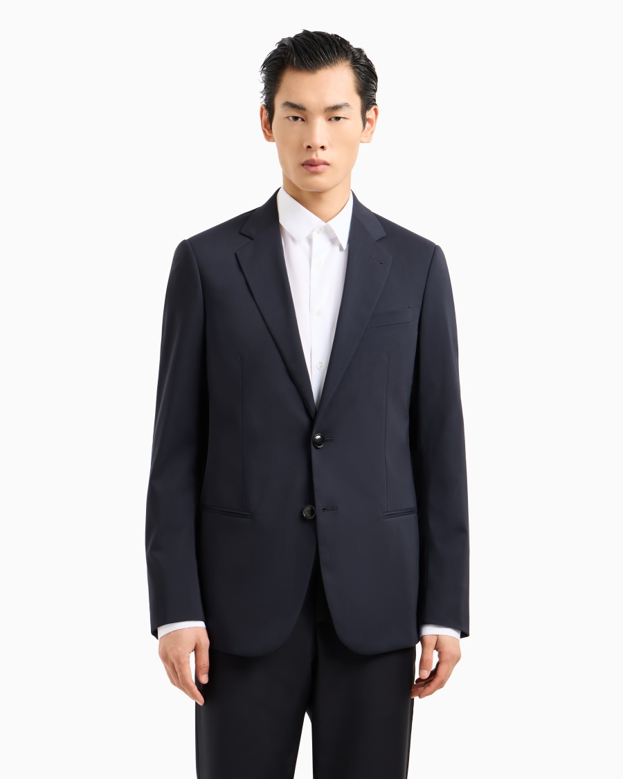 The world of armani GIACCA MONOPETTO SOHO IN LANA VERGINE Promozione Limitata