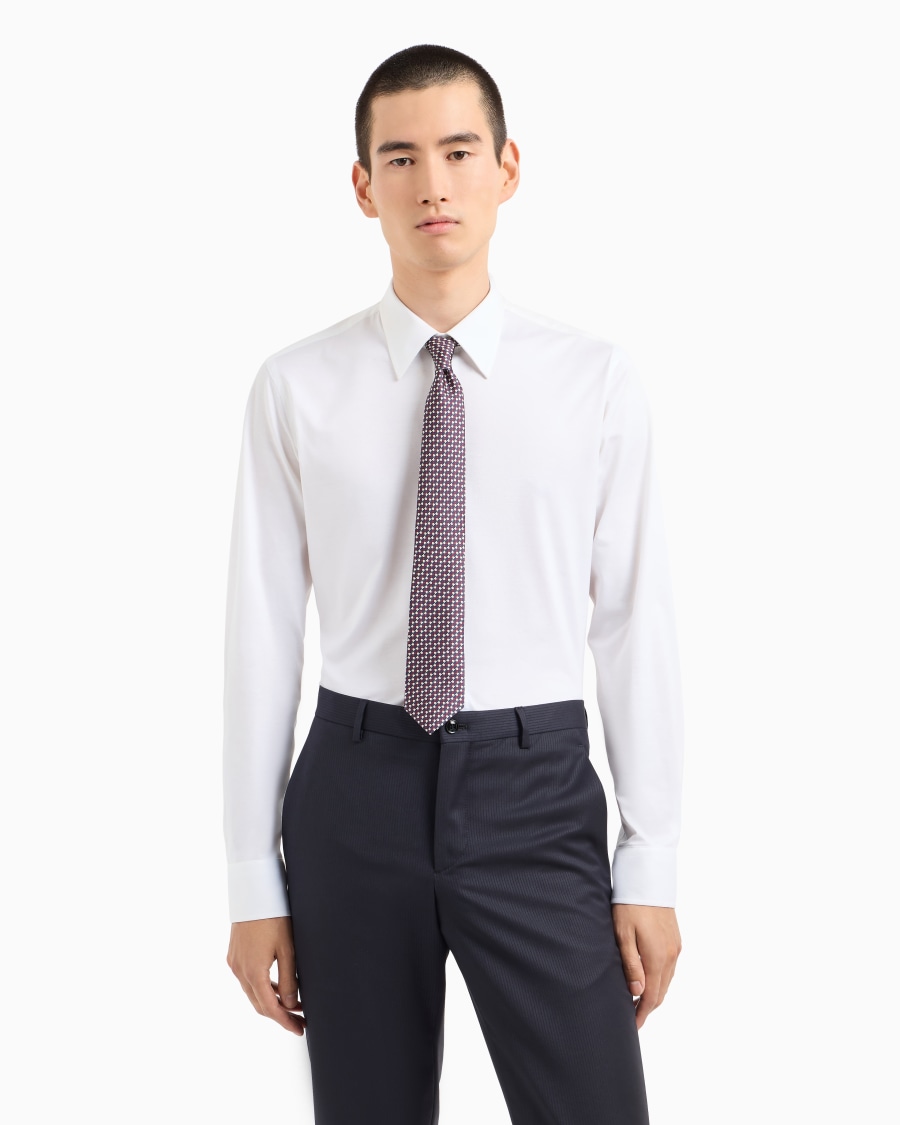 The world of armani CRAVATTA IN SETA STAMPA GEOMETRICA ASV Shopping Online