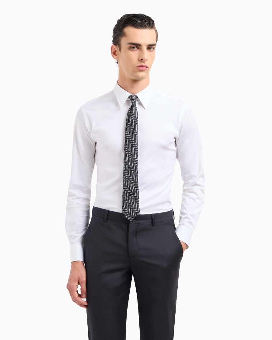 The world of armani CRAVATTA IN SETA STAMPA GEOMETRICA ASV Affare Del Giorno
