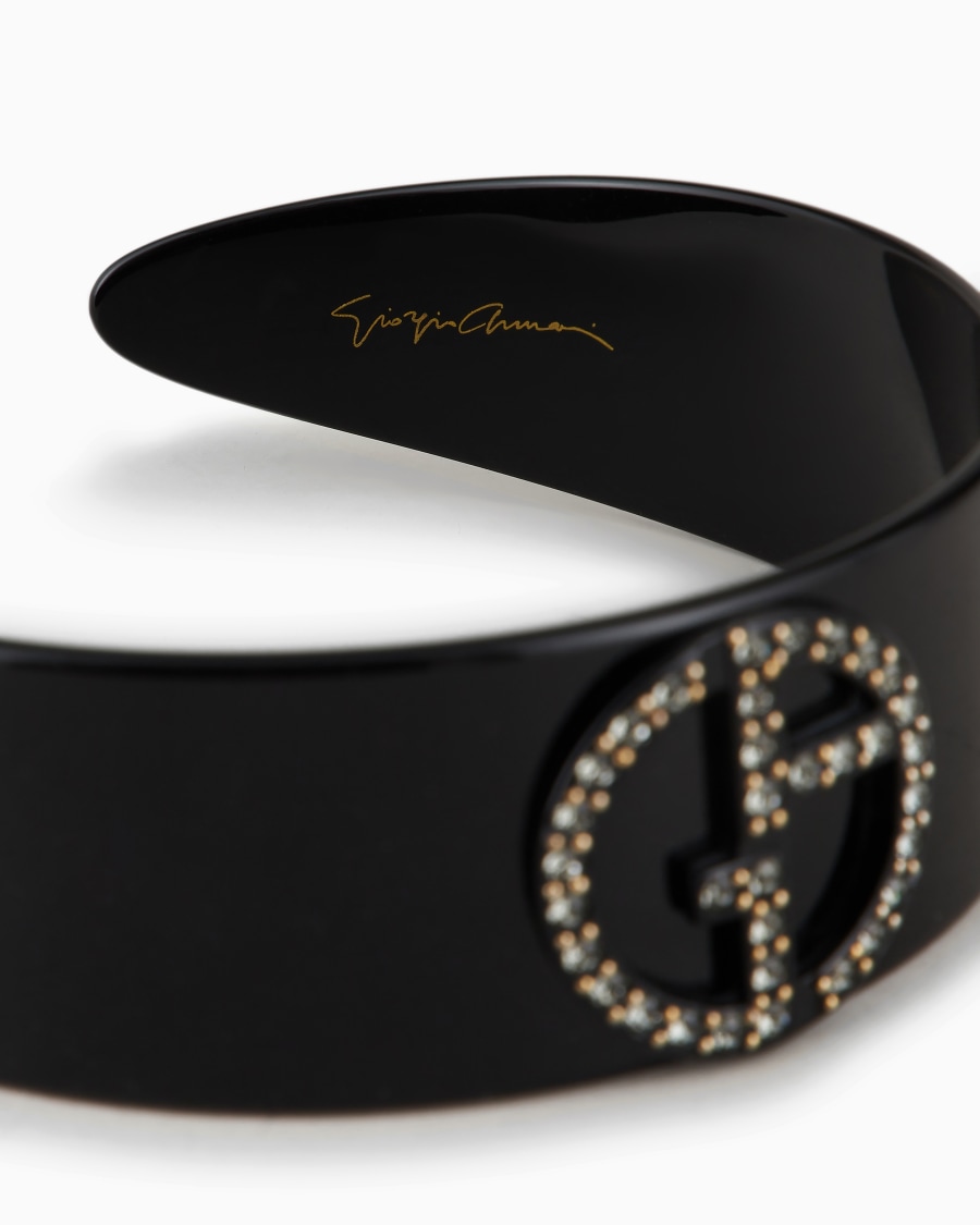 The world of armani CERCHIETTO CON LOGO CRISTALLI Hotsell