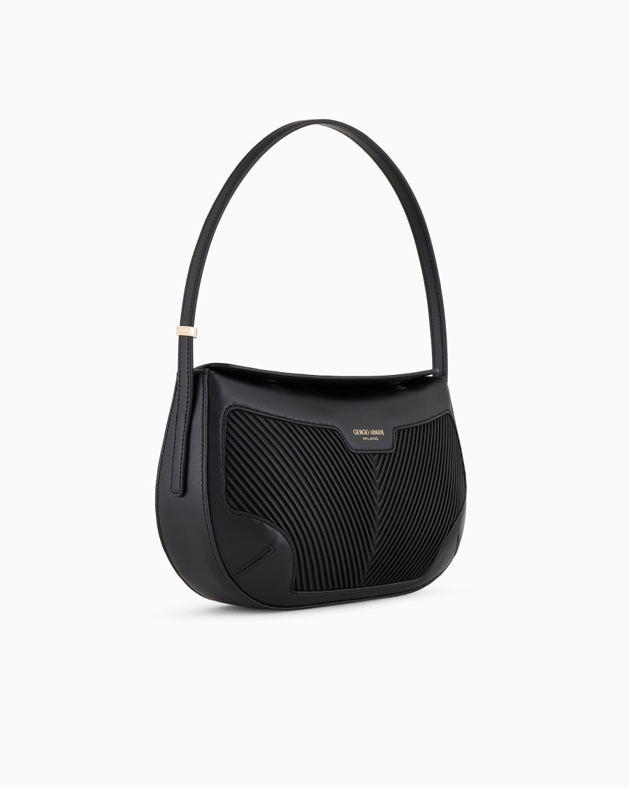 The world of armani BORSA A MANO LA PRIMA IN NAPPA PLISSÉ Vendita Economica