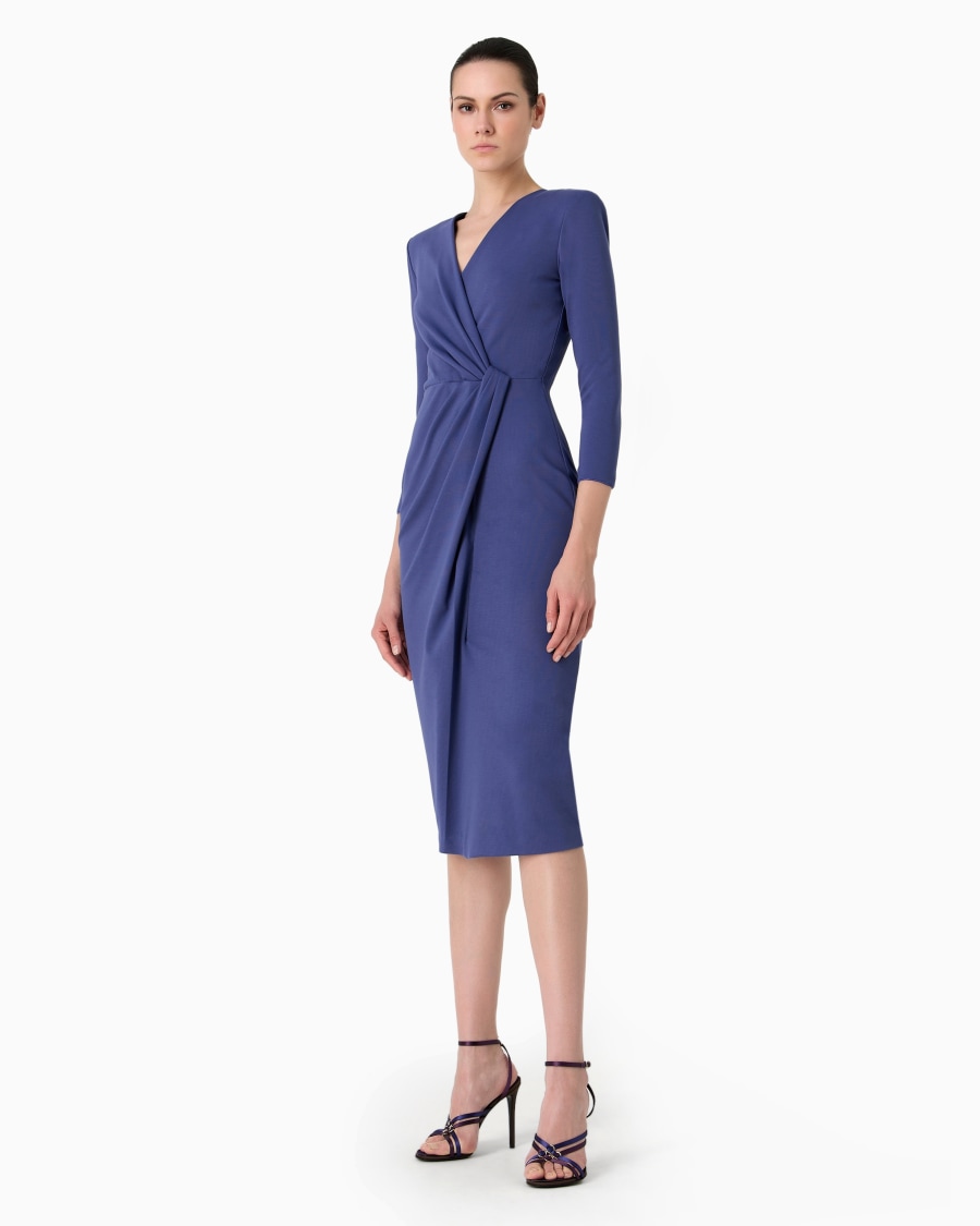 The world of armani ABITO LONGUETTE IN MISTO VISCOSA PUNTO MILANO Negozio online di fabbrica