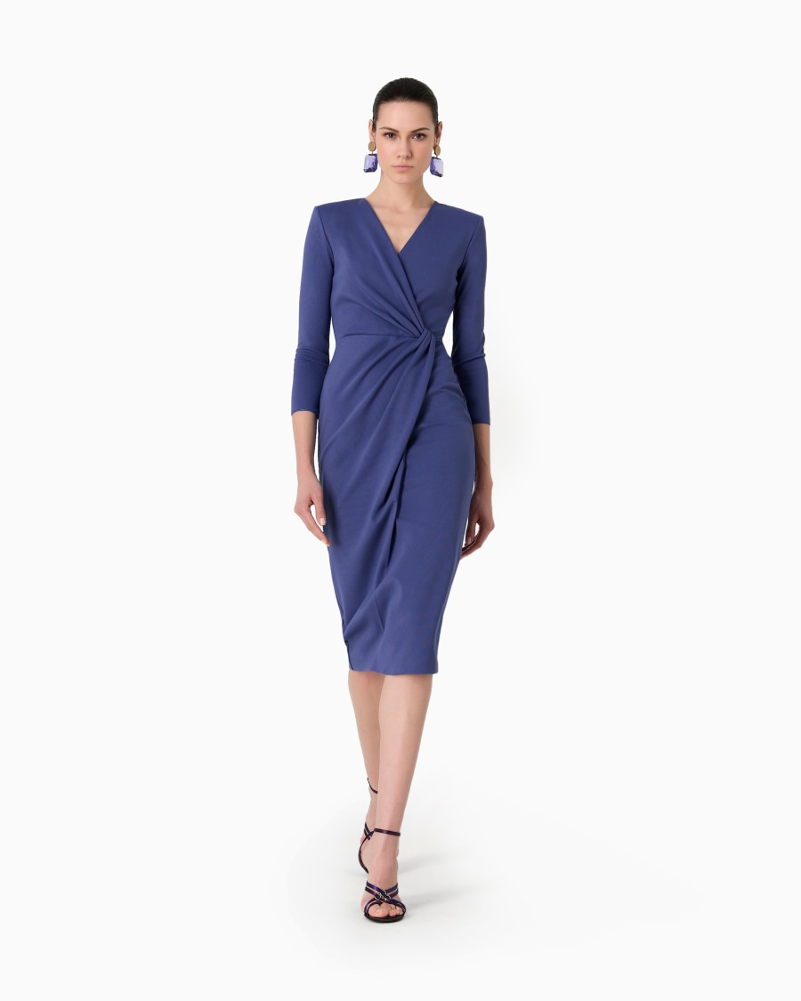 The world of armani ABITO LONGUETTE IN MISTO VISCOSA PUNTO MILANO Negozio online di fabbrica
