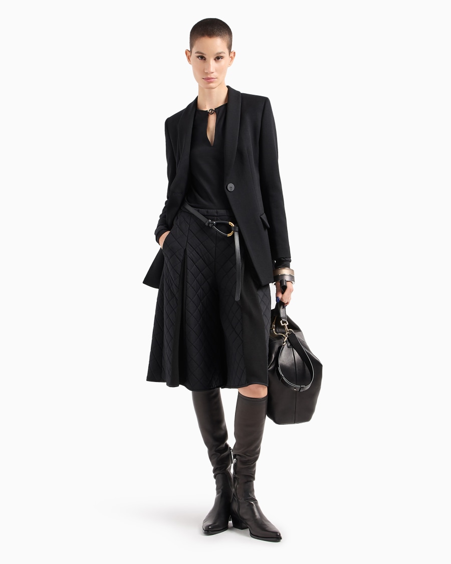The world of armani MAGLIA A MANICHE LUNGHE IN JERSEY DI LANA Comprare a buon mercato