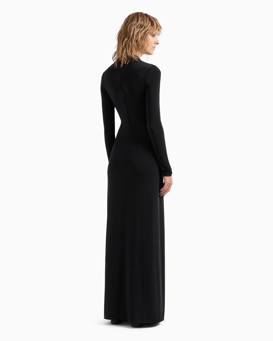 The world of armani ABITO LUNGO IN JERSEY DI VISCOSA STRETCH CON STRASS ASV Vendite stagionali