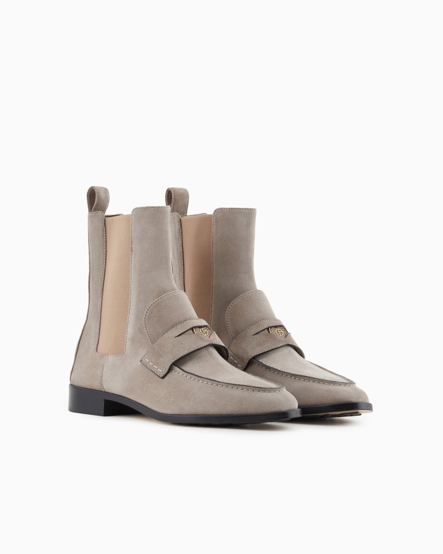 The world of armani STIVALETTI IN SUEDE Offerta Pasqua