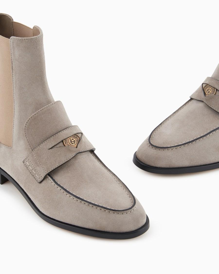 The world of armani STIVALETTI IN SUEDE Offerta Pasqua