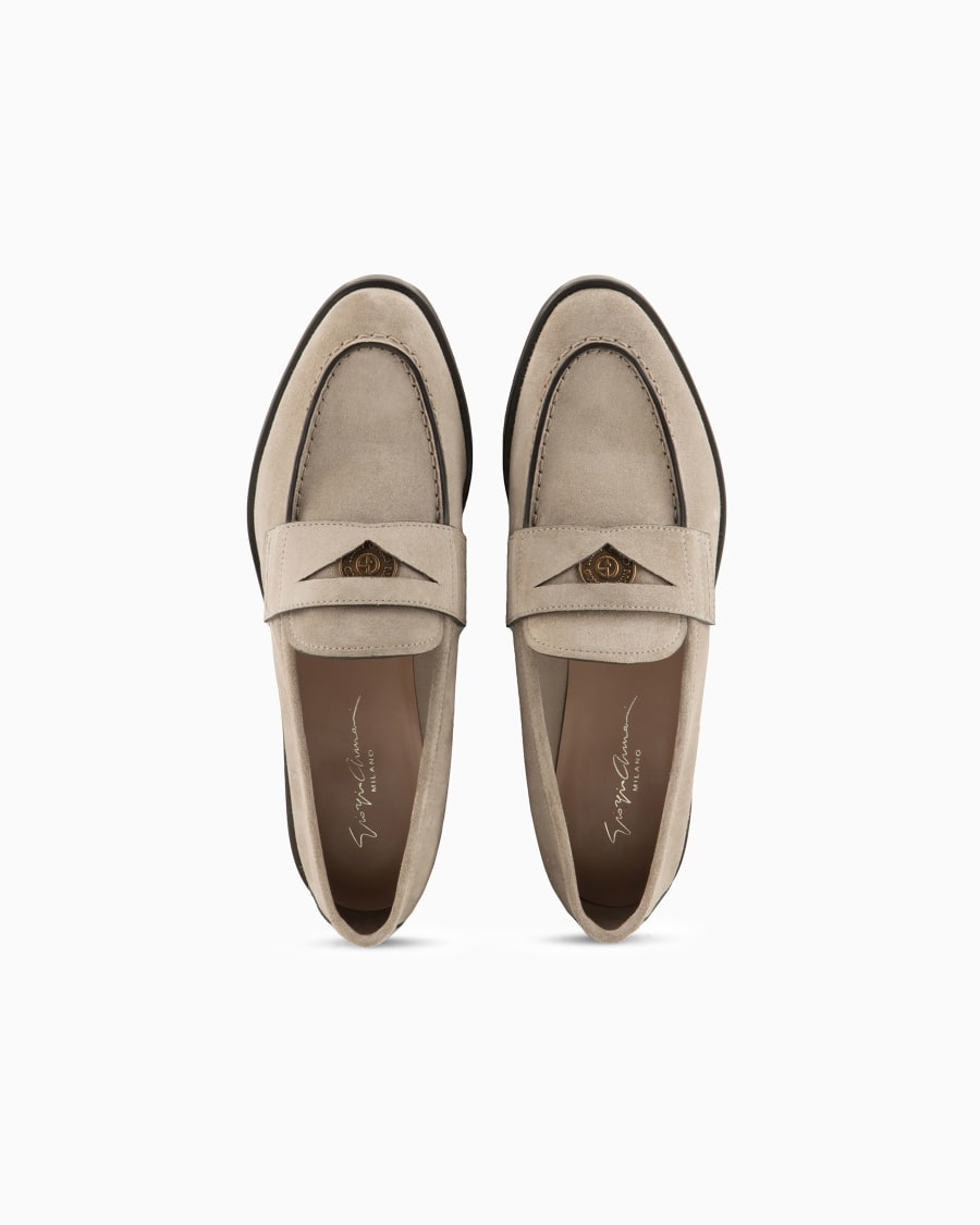 The world of armani MOCASSINI IN SUEDE Smaltimento dello stoccaggio