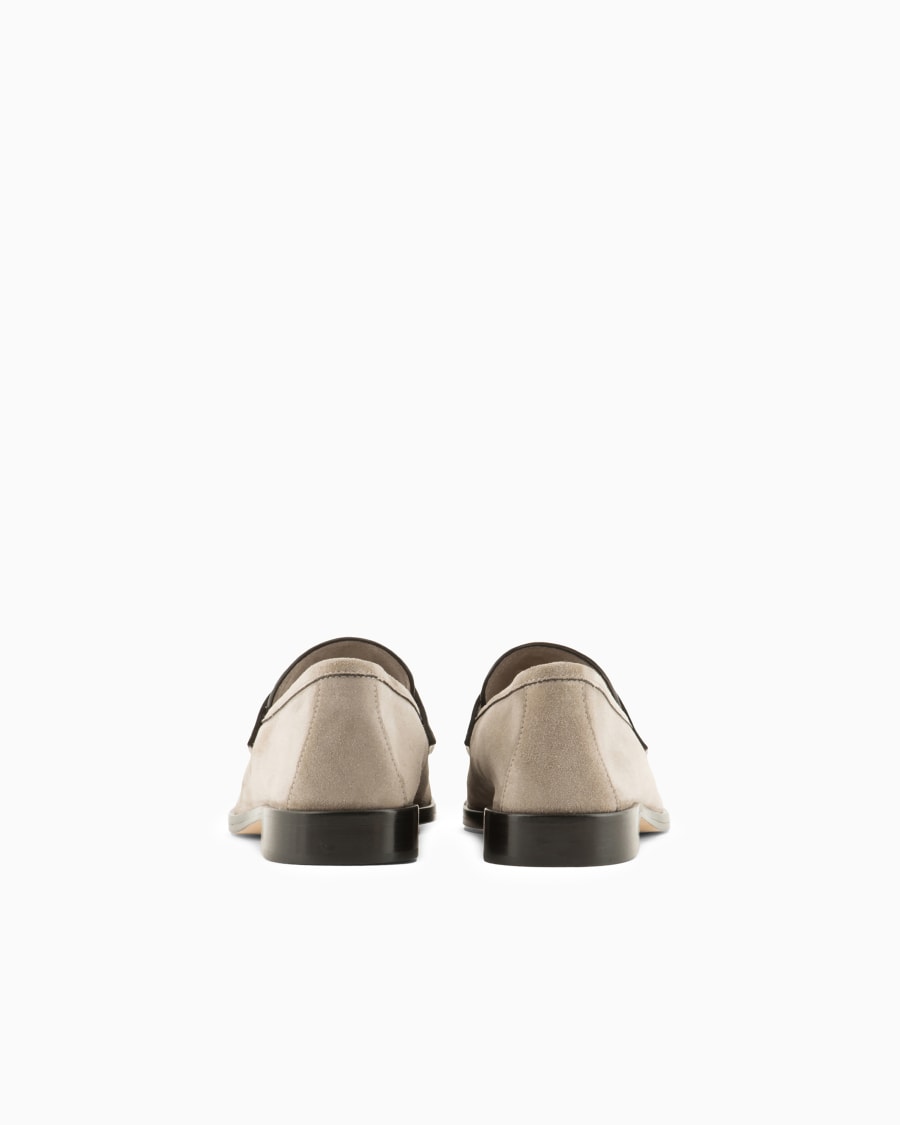 The world of armani MOCASSINI IN SUEDE Smaltimento dello stoccaggio