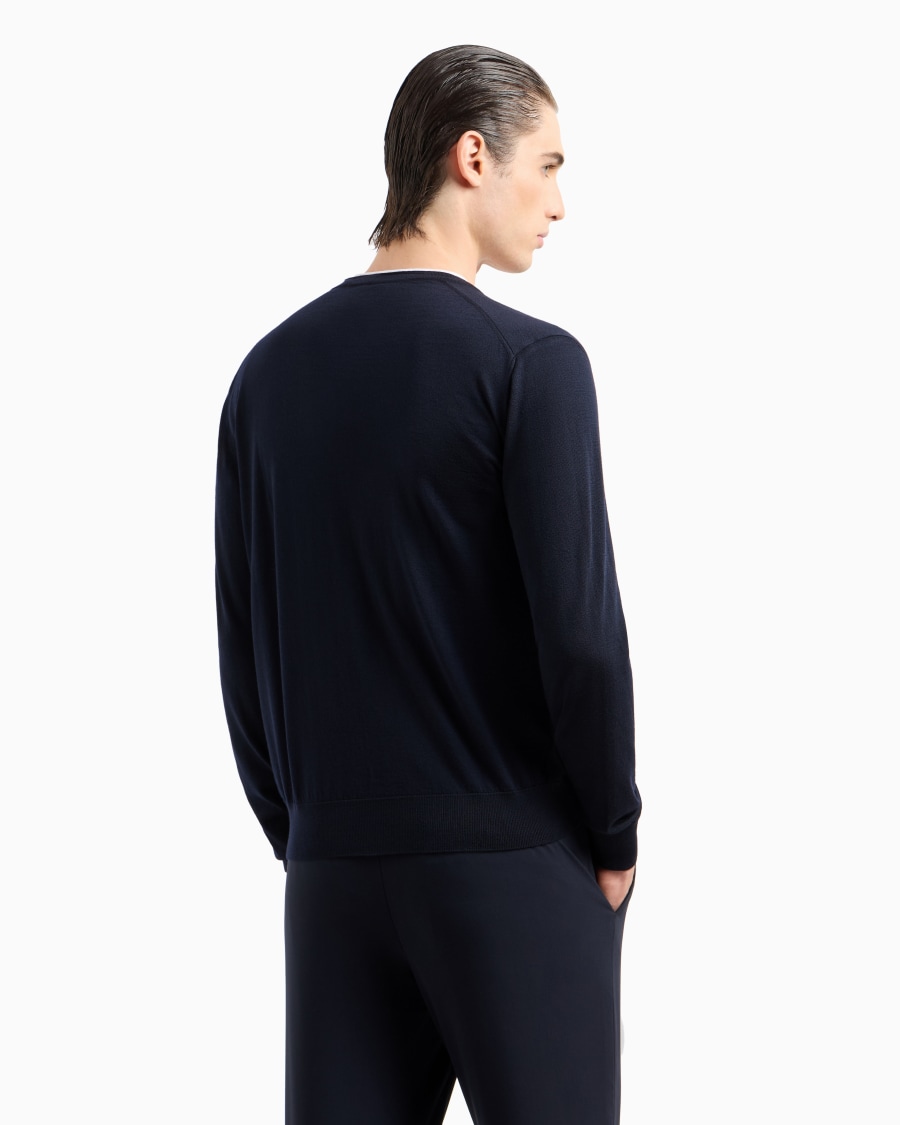 The world of armani CARDIGAN CON BOTTONI IN LANA VERGINE Offerta temporanea