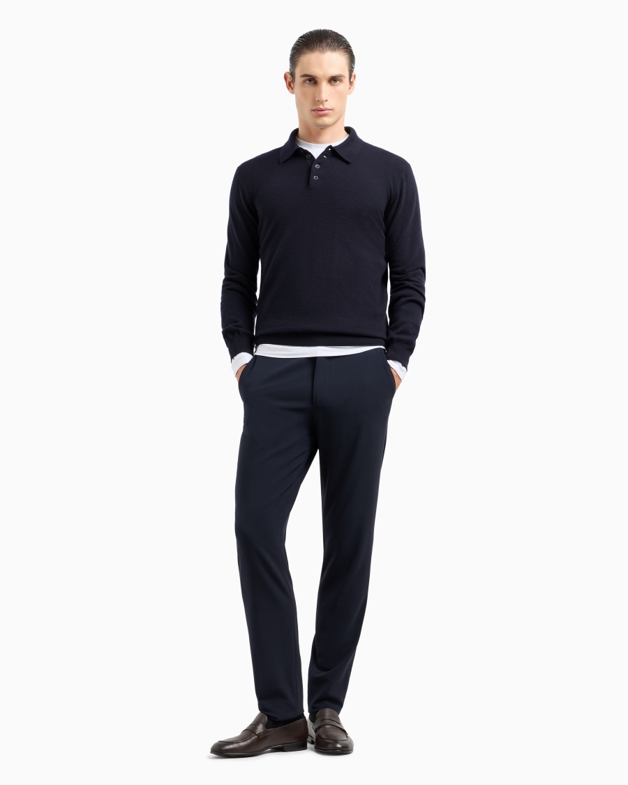 The world of armani POLO A MANICHE LUNGHE IN CASHMERE Offerte stagionali