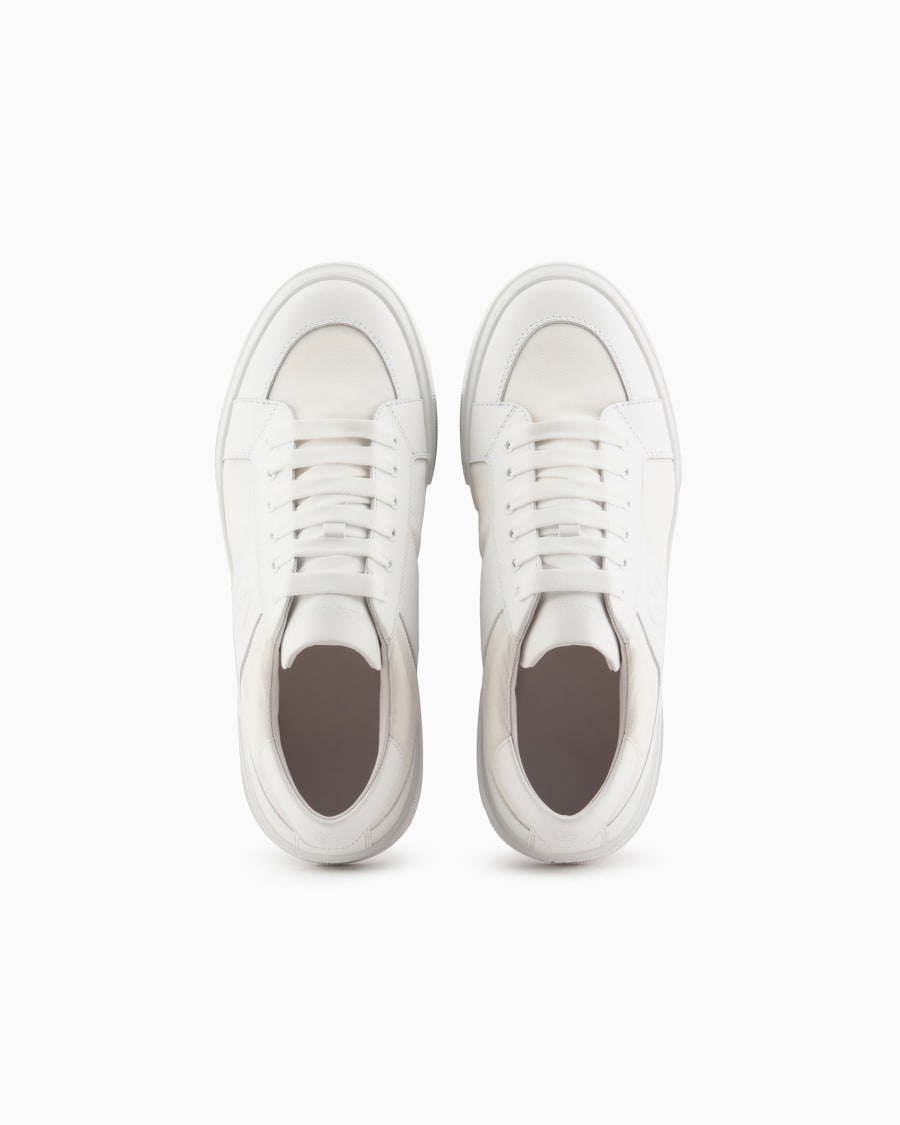 The world of armani SNEAKERS IN PELLE E TESSUTO Liquidazione