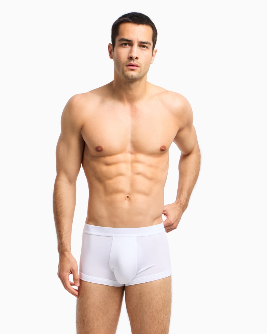 The world of armani BOXER IN JERSEY STRETCH CON BANDA LOGATA Offerte speciali