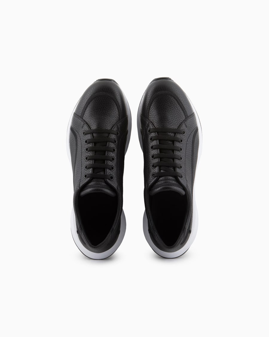 The world of armani SNEAKERS IN CERVO E PELLE Offerta settimanale