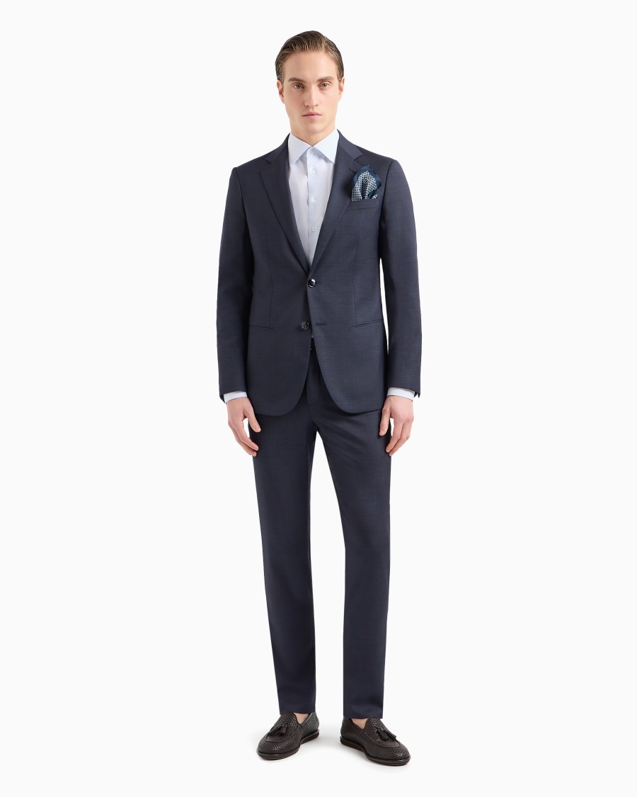 The world of armani CAMICIA REGULAR FIT IN COTONE MICROARMATURATO Rilascio limitato