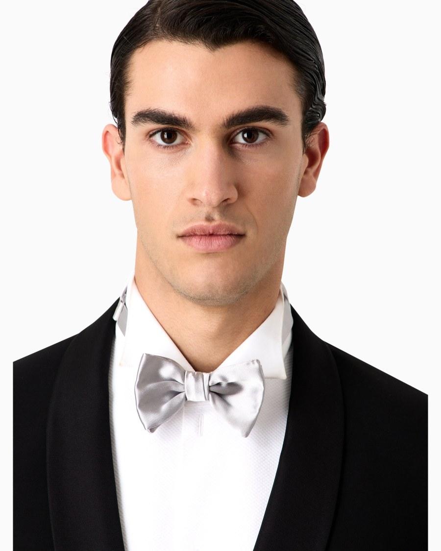The world of armani PAPILLON ANNODATO IN PURA SETA ACQUISTA ORA