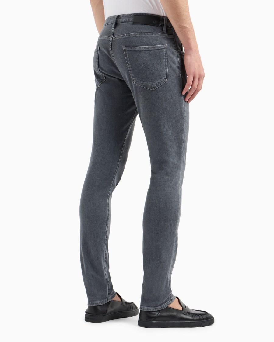 The world of armani PANTALONE 5 TASCHE SLIM FIT IN DENIM DI COTONE STRETCH Fino al 55% di sconto
