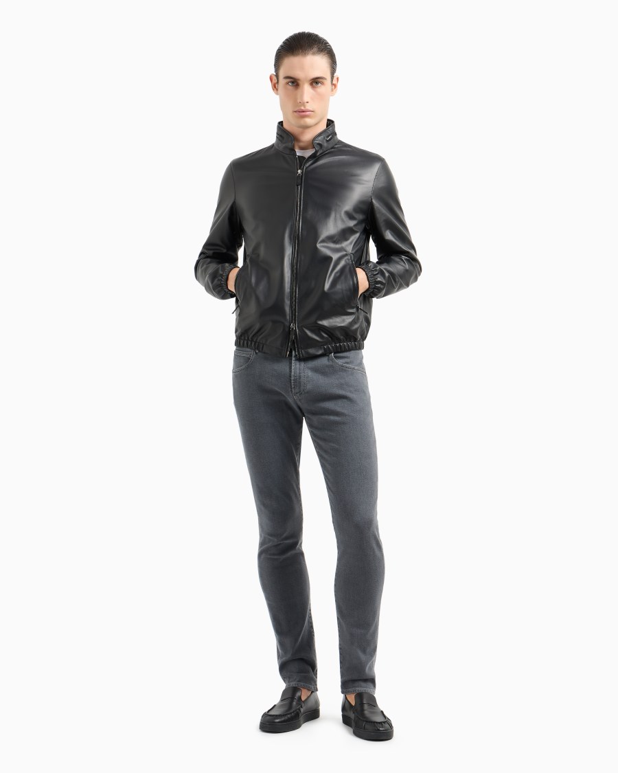 The world of armani PANTALONE 5 TASCHE SLIM FIT IN DENIM DI COTONE STRETCH Fino al 55% di sconto