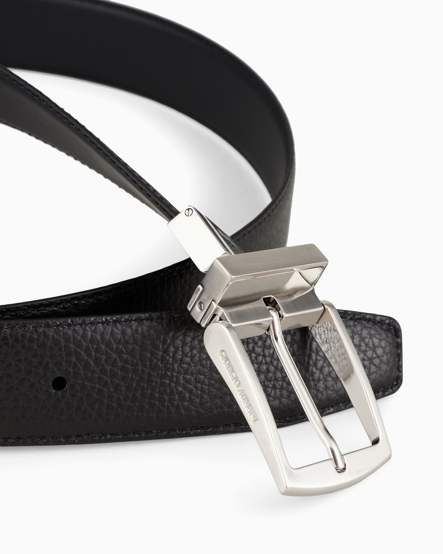 The world of armani CINTURA REVERSIBILE IN PELLE Solo un giorno rimasto