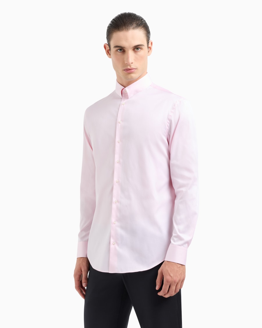 The world of armani CAMICIA IN TWILL DI COTONE Super sconto