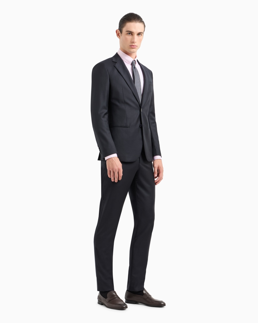 The world of armani CAMICIA IN TWILL DI COTONE Super sconto