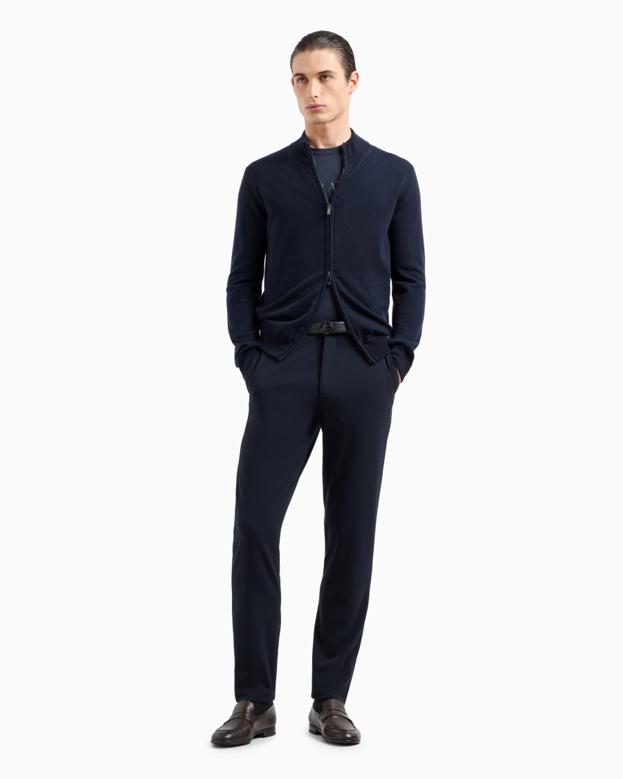 The world of armani T-SHIRT GIROCOLLO BORGONUOVO 11 IN JERSEY DI COTONE PIMA Enormi sconti