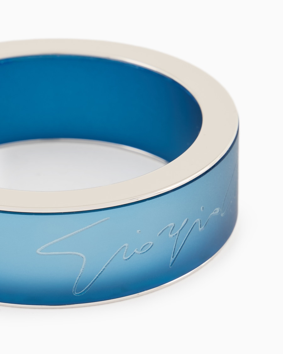 The world of armani BRACCIALE RIGIDO CON LOGO SIGNATURE Esporta salva