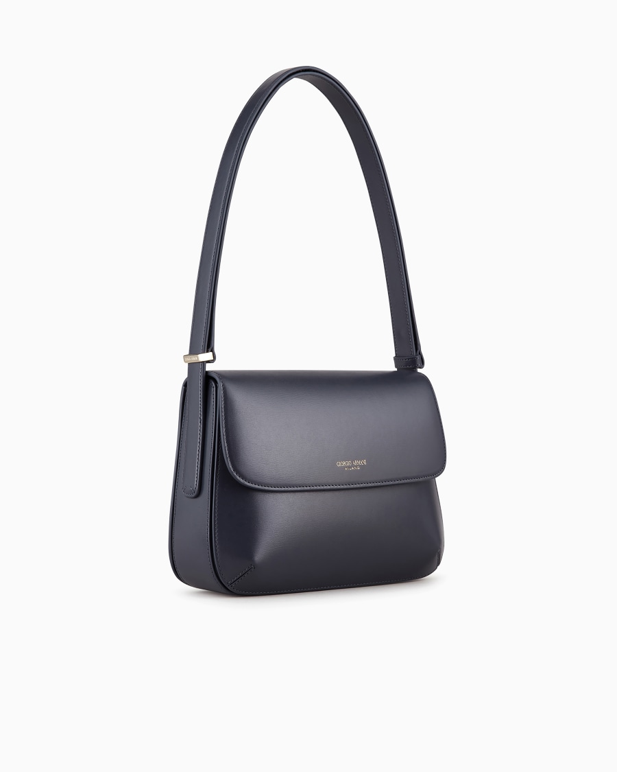The world of armani BORSA MEDIA LA PRIMA IN PELLE PALMELLATA Italia