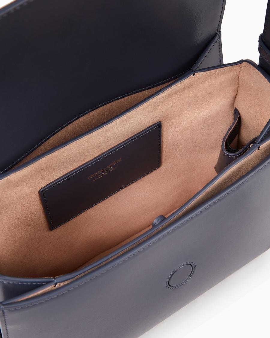 The world of armani BORSA MEDIA LA PRIMA IN PELLE PALMELLATA Italia