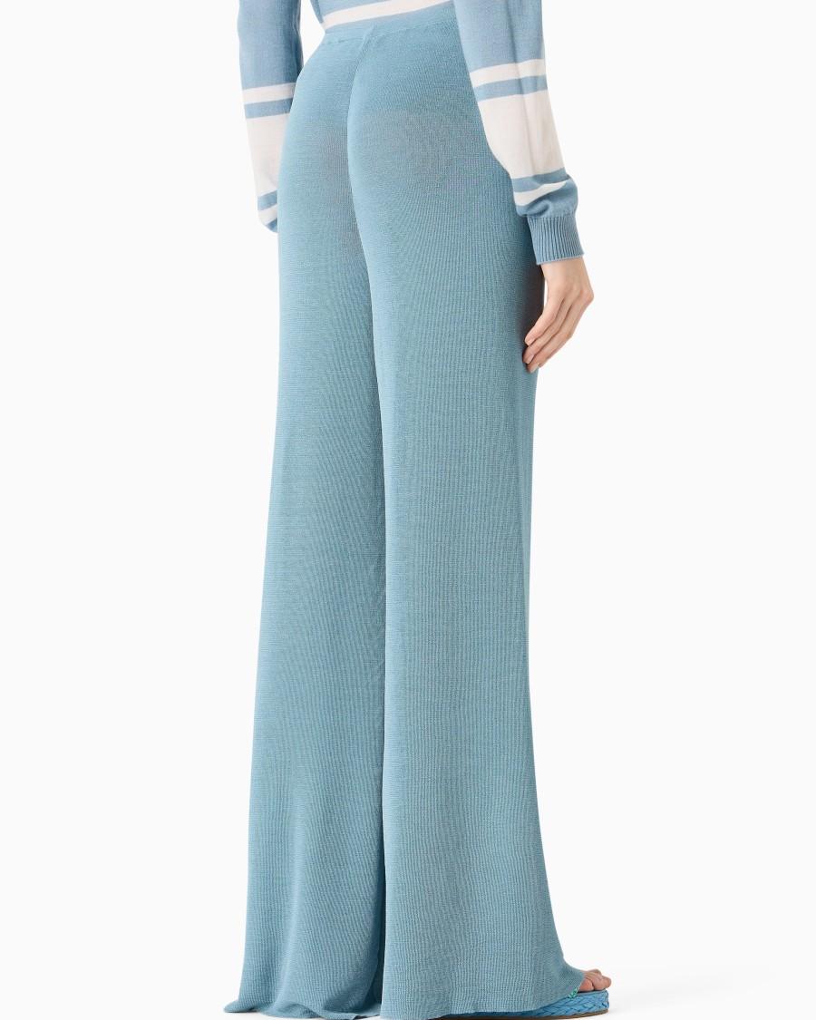 The world of armani PANTALONI IN MAGLIA DI MISTO VISCOSA Vendita