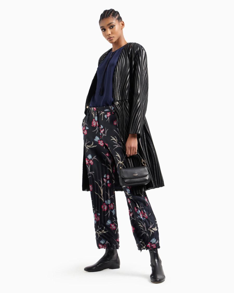 The world of armani BLUSA IN DOPPIA GEORGETTE DI SETA Promozione