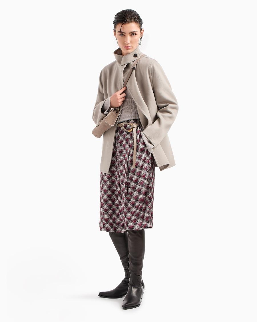 The world of armani MAGLIA IN LANA E VISCOSA A COSTE Spedizione Gratuita