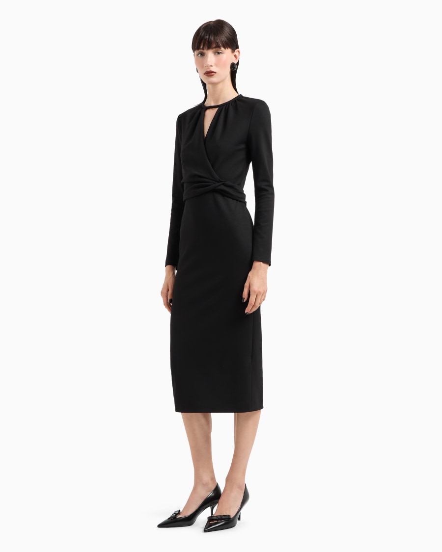 The world of armani VESTITO LONGUETTE IN MISTO VISCOSA ASV Pezzi Unici