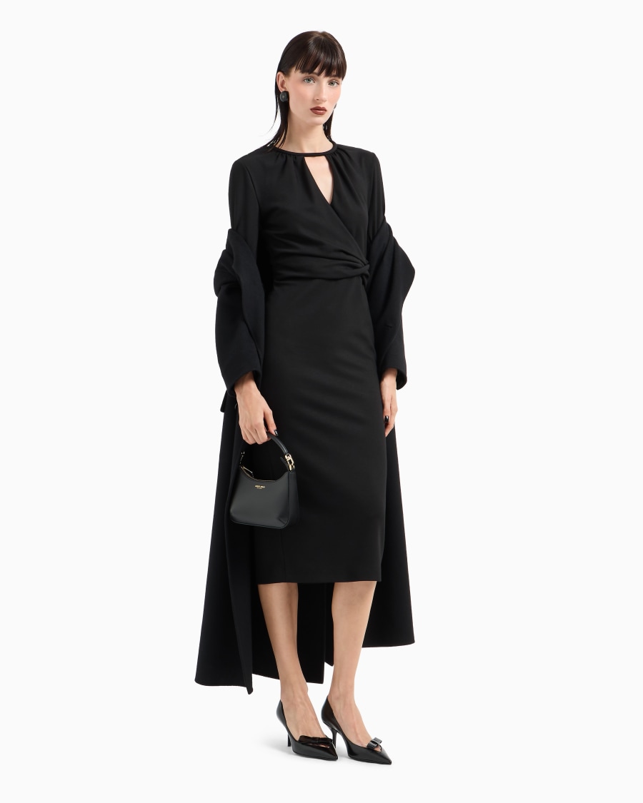 The world of armani VESTITO LONGUETTE IN MISTO VISCOSA ASV Pezzi Unici
