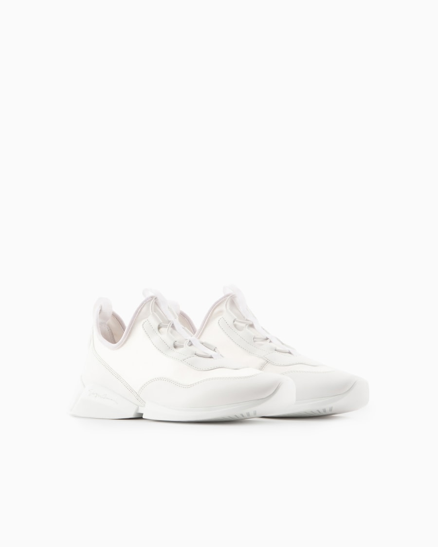 The world of armani SNEAKERS IN TESSUTO TECNICO E PELLE Negozi Online