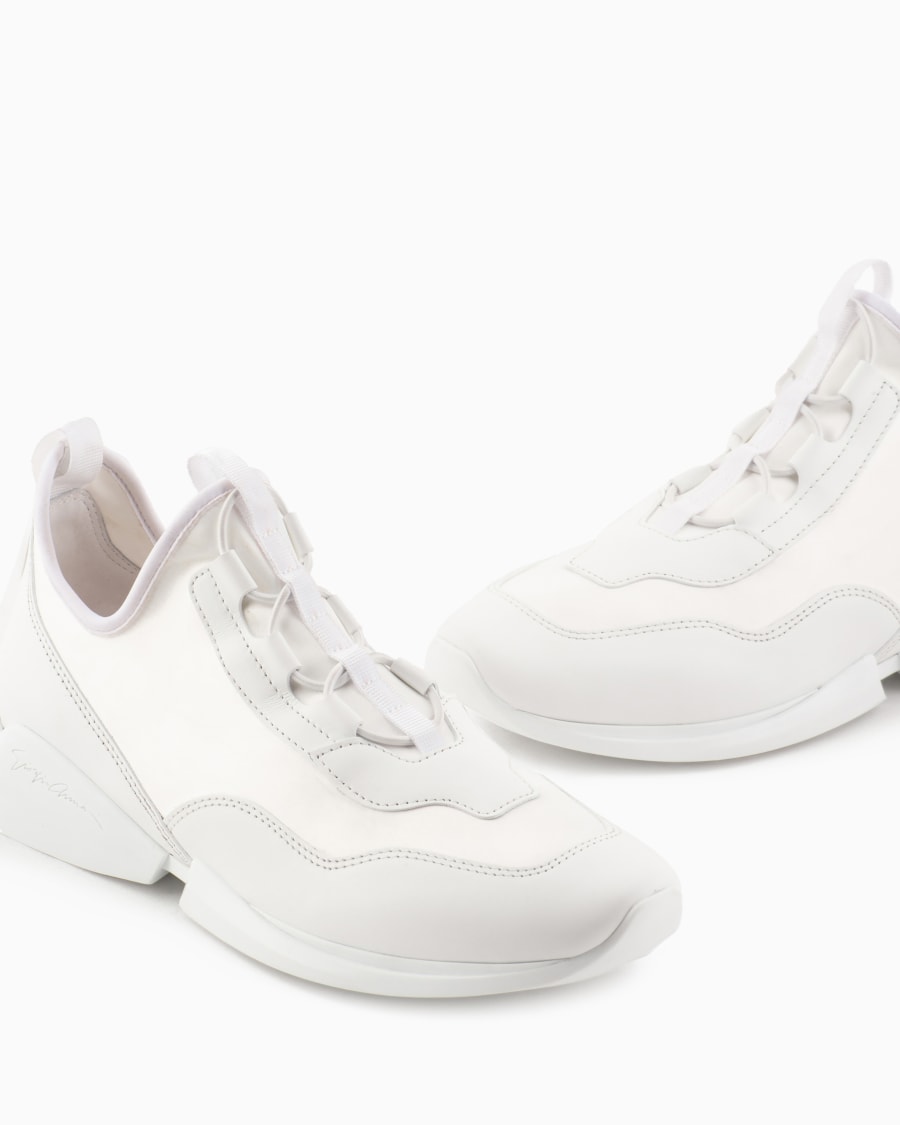 The world of armani SNEAKERS IN TESSUTO TECNICO E PELLE Negozi Online
