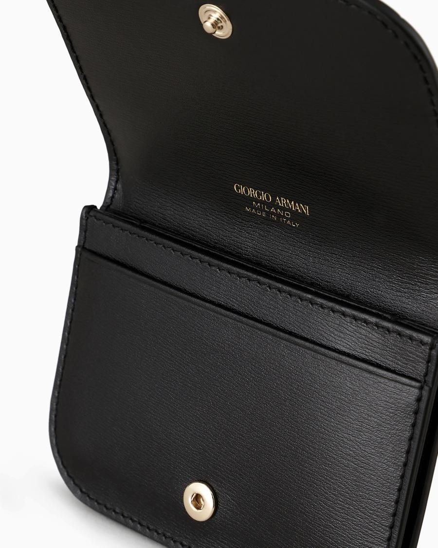 The world of armani PORTACARTE LA PRIMA IN PELLE PALMELLATA Prezzo Ridotto