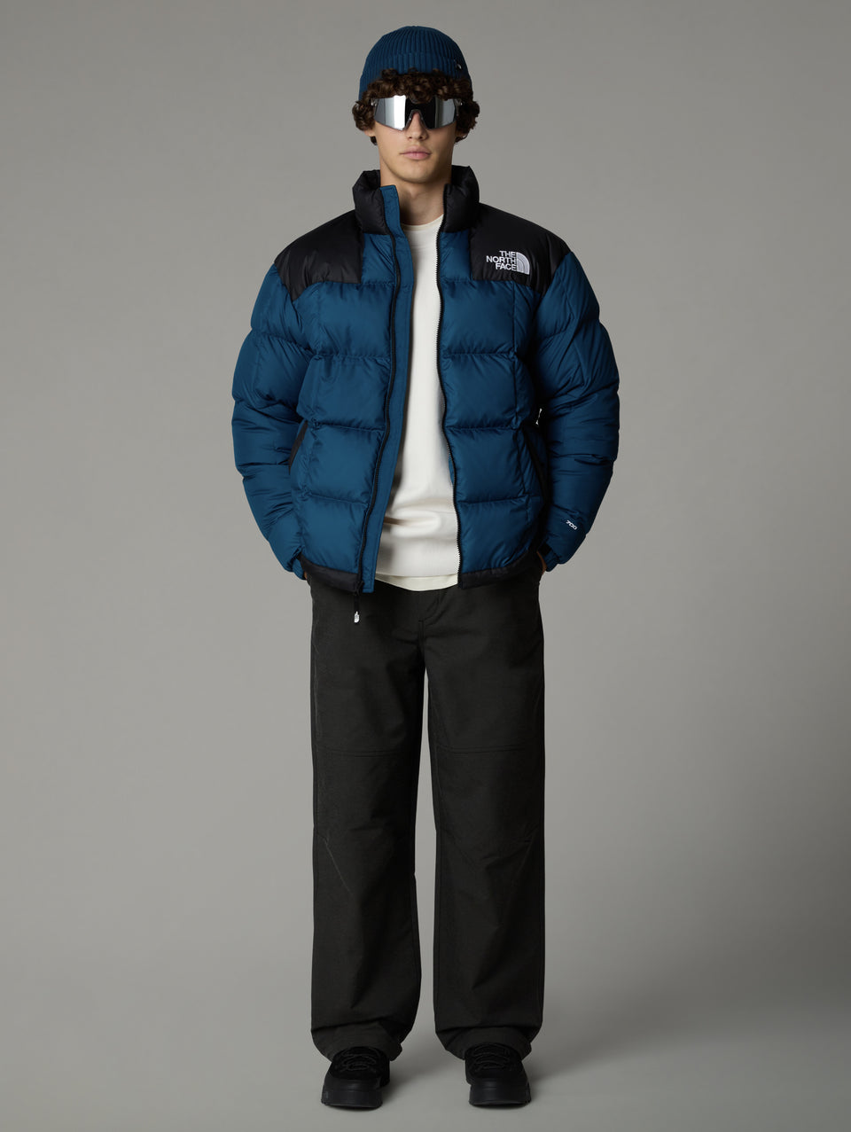 THE NORTH FACE Giaccone Corto Trapuntato in Piuma Lhotse Petrolio Soddisfazione Garantita