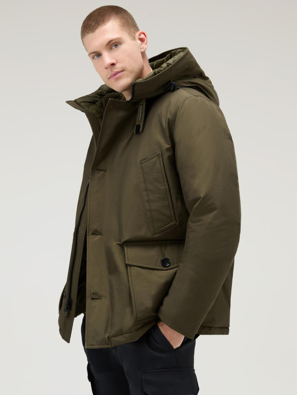 WOOLRICH Parka Arctic Anorak in Ramar Verde Promozione Limitata
