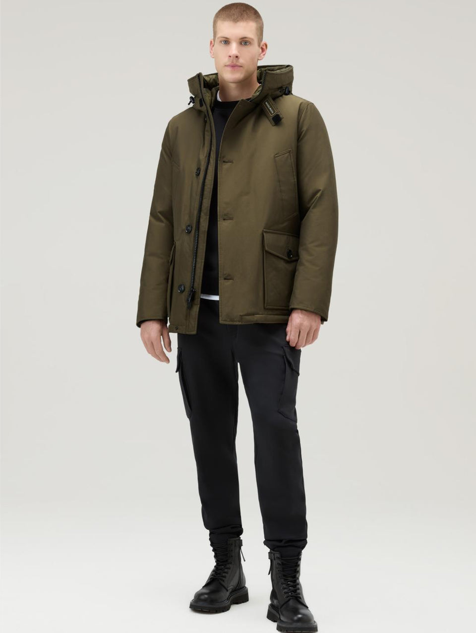 WOOLRICH Parka Arctic Anorak in Ramar Verde Promozione Limitata