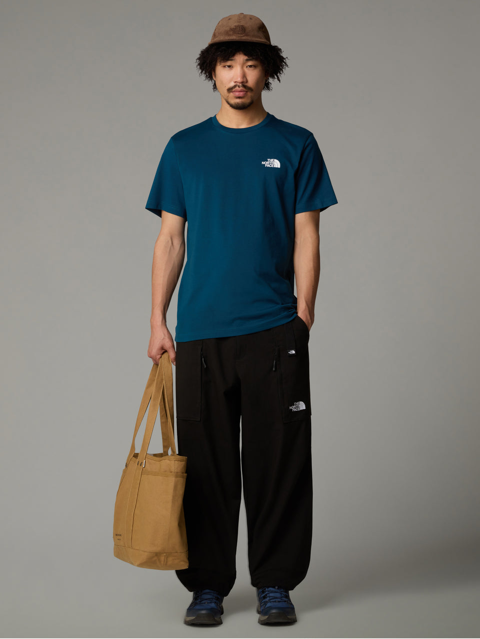 THE NORTH FACE T-shirt Regular Fit con Logo Petrolio Presa
