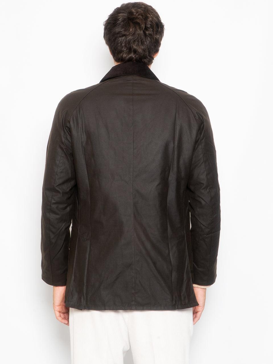 BARBOUR Giacca Ashby in Cotone Cerato Oliva Offerta